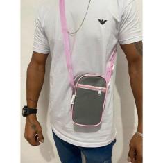 Bolsa Lateral unissex Shoulder bag bolsa Transversal Zíper - Wesley Fe