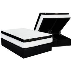 Cama Box Baú Queen: Colchão Molas Ensacadas Luckspuma Gold Line Elasti
