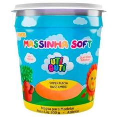 Pote massa de modelar 500g Laranja Massinha Uti GuTi