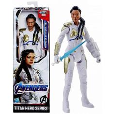 Brinquedo Boneca Colecionável Menina Valquíria Valkyrie Morena Negra - Os Vingadores Avengers - Titan Hero Series - Marvel - Hasbro