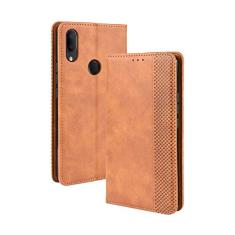 Capa para Alcatel 3V 2019, capa flip carteira com suporte de couro para Alcatel 3V 2019, capa magnética retrô para celular, capa carteira com compartimentos para cartão