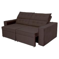 Sofá Austrália 2,50m 4 Lugares Retrátil e Reclinável D35 - Sofisticato