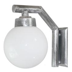 Arandela Solarium 215 Externa/Interna com Globo de Vidro Leitoso 15x28
