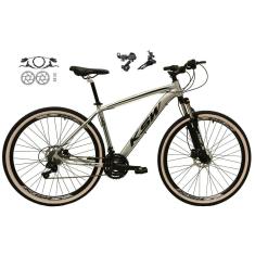 Bicicleta Aro 29 Ksw Xlt Alumínio 21v Câmbios Shimano Tz Freios a Disco Hidráulicos Pneus Faixa Bege-Unissex