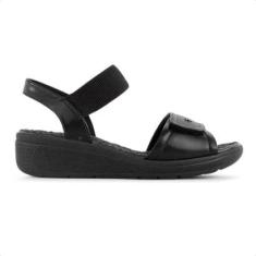 Sandália Comfortflex Anabela Feminina-Feminino