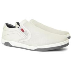 Sapatênis Slip On Ferracini 24h Casual Masculino Couro Calce Fácil 7051-267-Masculino