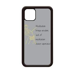 Capa Meditation Brings Wise Blessing para iPhone 12 Pro Max para Apple Mini Mobile Case