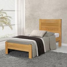 Cama Solteiro em Madeira Maciça Lara Imbuia