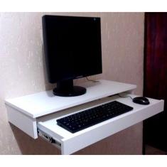 Mesa de cabeceira suspenso prateleira para computador e note 60cm - B&