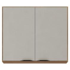 Armário Aéreo Para Cozinha Firenze 2 Portas Amêndola Touch Nude Prime Tx - Demóbile