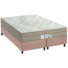 Cama Box Queen: Colchão Molas Probel Prolastic Born + Base Crc Suede Clean(158X198)