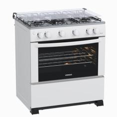 Fogao 5 Bocas Venax Gaudi GIIi Branco Gas Glp, Bivolt