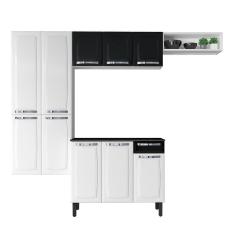 Cozinha Completa Rose Branca Em Aço 4 Peças