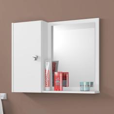 Espelheira Para Banheiro 1 Porta Acre Branco