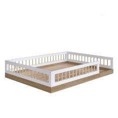 Cama Infantil Montessoriana Aveiro 144x195 Cm Branco