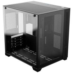 Gabinete Gamer Forcefield Black Vulcan - Frontal E Lateral Em Vidro - 