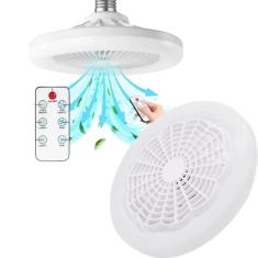 Ventilador De Teto Com Luminária E Controle - Premium