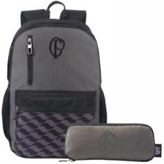 Mochila Esportiva Escolar Corinthians e Estojo Timão Xeryus - Xeryus
