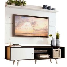 Rack Madesa Dubai e Painel para Tv até 65 Polegadas com Pés