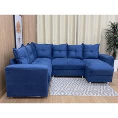 Sofá Canto Azul 410 Áustria