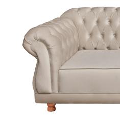 Sofá Chesterfield Elisabeth 1,80 - Suede Nude / sala de estar, recepção, barbearia