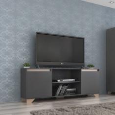 Rack para TV até 60 Polegadas 2 Portas 3 Prateleiras Benevello Quiditá