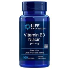 Vitamina B3 Niacina 500Mg 100Caps Life Extension