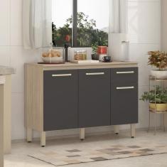 Balcão de Cozinha 3 portas 1 gaveta Dama Demóbile