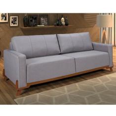 Sofá 3 Lugares 200cm Linho Maldivas - Império Estofados