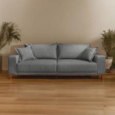 Sofá Fixo 3 Lugares Luxo 200 Cm Argos