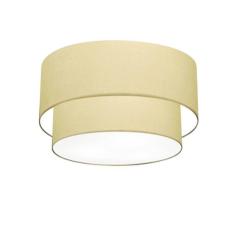 Plafon De Sobrepor Cilíndrico Sp-3045 Cúpula Cor Algodão Crú