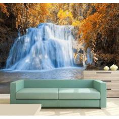 Papel de Parede - Paisagens Cachoeira 3D 2M² na 004 - Voce Decorando