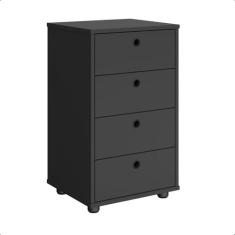 Mesa Cabeceira Classic 4 Gavetas Organizadora Mesinha Lateral Gaveteir