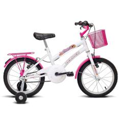 Bicicleta Infantil Breeze Aro 16 Verden - Branco e Pink 