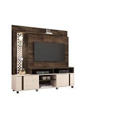 Estante Home Theater Para TV até 55 Pol. Vitral Deck/Off White - HB Móveis
