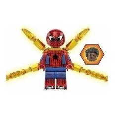 Boneco Blocos De Montar Miles Morales Aranha Teia Cromada