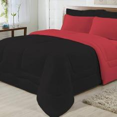 Edredom Dupla Face 100% Algodão Malha Solteiro Gran Moratta 01 Peça - 