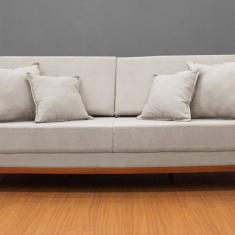 Sofá Fixo Living Barcelona com 200cm Bege