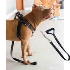 Coleira Peitoral Cachorro Guia Adaptador Fila Pastor extra grande - de