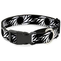 Buckle-Down Coleira para cachorro Cata-vento em formato de gamarra preto/branco