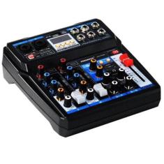 Mesa De Som 6 Canais Função Estéreo, MP3, Placa de som USB, Bluetooth 