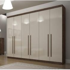 Guarda Roupa Casal 6 Portas 6 Gavetas - Gramado-CANION / OFF WHITE - S