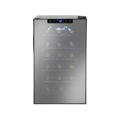Adega Climatizada Cannes 18 Garrafas Preta Suggar, Preto, 220V