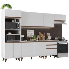 Cozinha Completa Madesa Reims 320001 com Armário e Balcão - Branco