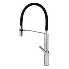 Torneira Misturador Monocomando de Mesa Cozinha Bica Alta Cromado Gourmet 606 Fani