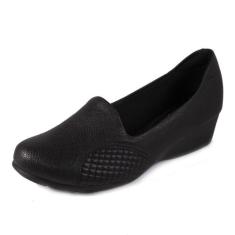 Sapato feminino modare anabela ref: 7014229 napa floather-pele strech,