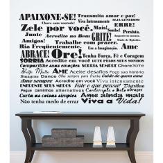 Adesivo De Decoração Frase Apaixone-se Palavra Motivacional