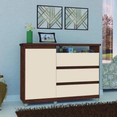 Cômoda 3 Gavetas 1 Porta Sky Móveis Primus