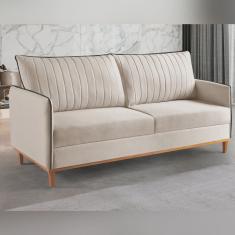 Sofá Fixo 2 Lugares Living Persa Veludo