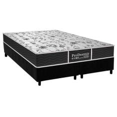 Cama Box Queen: Colchão Molas Probel Prolastic Sleep + Base CRC Suede 